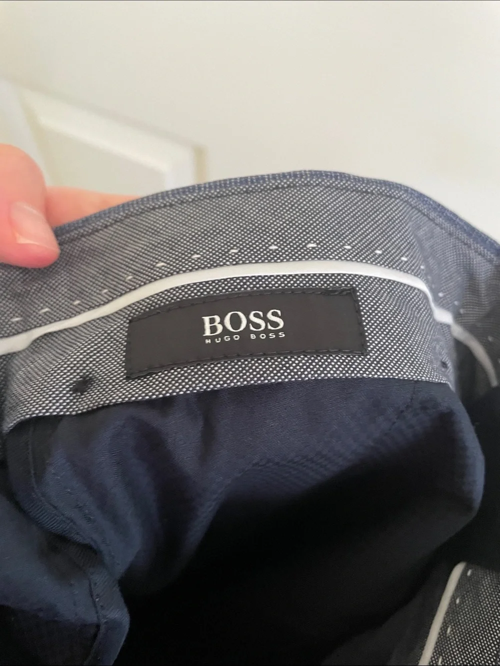 Hugo Boss Dark Blue Dress Trousers